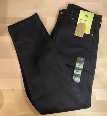 Levi's Flex 502 Men's Size 30x30 Taper Stretch Black Soft Jeans NWT • $37.99