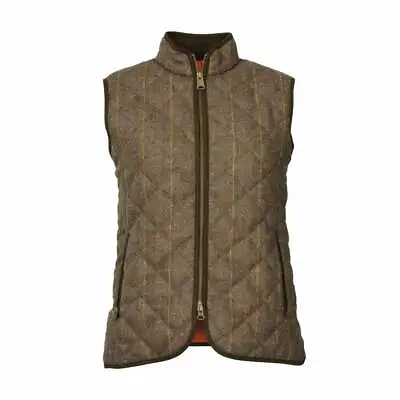 Ladies Laksen Quilted Shooting Vest EU SIZE XL/ Chest  42” BROWN • £150