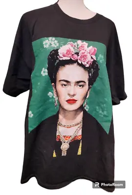 Frida Kahlo Black T-Shirt Size XL • $28.99