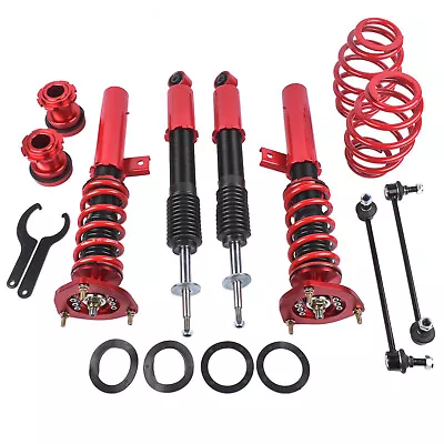 4x Coilover Spring & Shock Assembly For Volkswagen GTI 06-09 Golf MK5 03-07 • $268