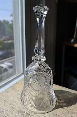 Vintage Glass Bell Clear Crystal 8” Height. • $15