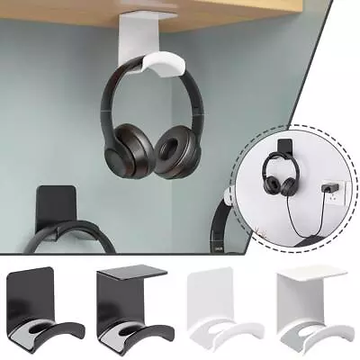 1Set Headphone Storage Wall Mount Holder Headset Tidy Hanger Stand Hook • £3.67