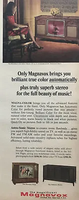 1967 Magnavox Magna-Color Stereo Console TV Vintage Magazine Print Ad • $7.99