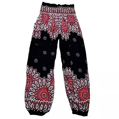 Bangkok Pants | Womens Size M Harem Paisley Jogger Pants Boho • $30.09