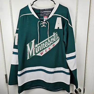 $49.99 • Buy Minnesota Wild Zach Parise #11 NHL Hockey Jersey Sewn Fight Strap Size: 48