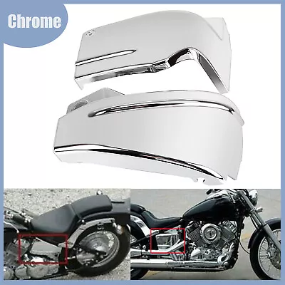 Chrome Left & Right Battery Side Covers Fit For Yamaha V Star 650 DragStar DS400 • $35.68