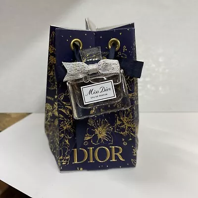 Miss Dior EDP Eau De Parfum Travel Size  Mini Bottle 0.17 Oz / 5 ML Gift Box • $22.50