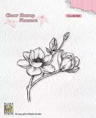 NELLIE SNELLEN Nellie's Choice FLOWERS Clear Stamp FLO • £3.25