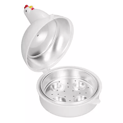 Egg Cooker 4 Eggs Chicken‑Shaped Heat Resistant Microwave Eggs Boiler For Hom DC • $12.05