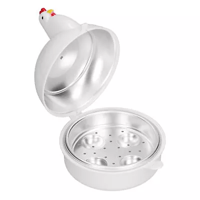 Egg Cooker 4 Eggs Chicken‑Shaped Heat Resistant Microwave Eggs Boiler For Hom XG • $13.10