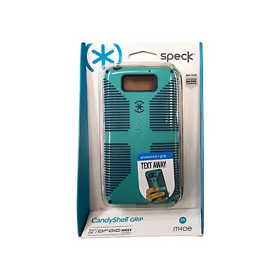 Speck CandyShell Grip Case For Motorola Droid Maxx (Pool Blue/Deep Sea Blue) • $9.99