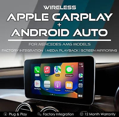 Mercedes AMG Wireless Apple CarPlay Android Auto Integration W205 C63s GLC63s • $699