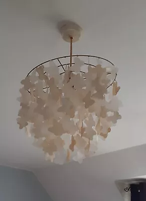 Beautiful Vintage Capiz Shell Light Chandelier • £38
