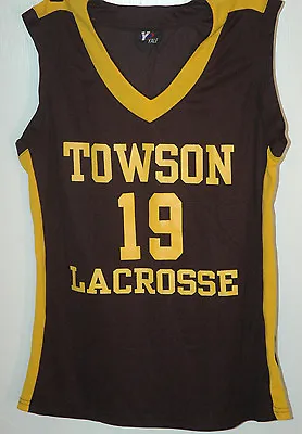 Vtg TOWSON UNIVERSITY LADY TIGERS Lacrosse Jersey RARE Womens MARYLAND COLLEGE L • $14.99