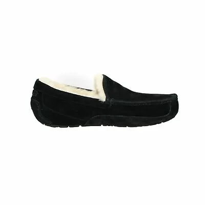 Ugg Ascot Wide Black Suede Moccasin Sheepskin Men's Slippers Shoes Size Us 11 • $89.99