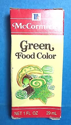 Factory Sealed McCormick  Green Food Color  • $15.99