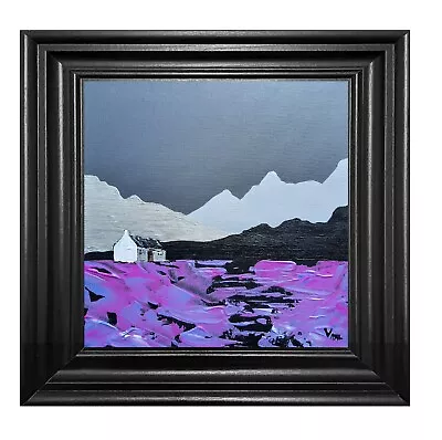 Vital Original Scottish Highland Bothy Contemporary Painting Framed • £289