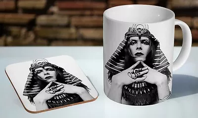 David Bowie Sphinx BW 11oz Tea / Coffee Mug Coaster Gift Set • £8.85