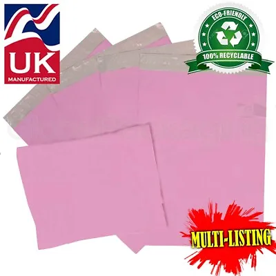 Strong Pink Postal Plastic Postage Poly Mailing Bags Mailers *all Sizes/qty's* • £298