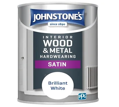 £16.95 • Buy Johnstone's Hardwearing Satin - Brilliant White 750ml Free P&P Same Day Disp
