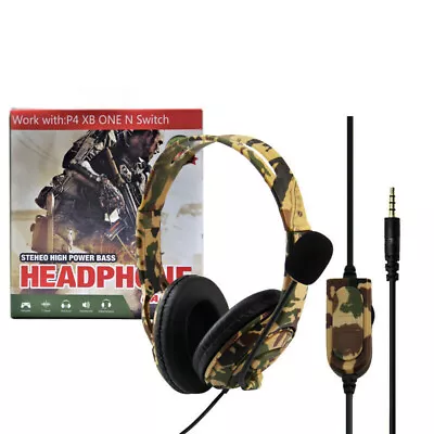 Gaming Headset For PS4 XBOX ONE - Camouflage Yellow • $29.90