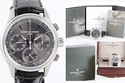 Frederique Constant Chronograph Leather Strap 42mm Watch • $2950