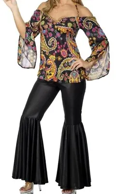 Smiffys Hippie Costume Female - Female - Black - UK Dress 2XL • £17.95