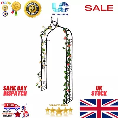 Metal Garden Arch Traditional Decorative Archway  Paths/Entrances Damaged Box. • £49.99