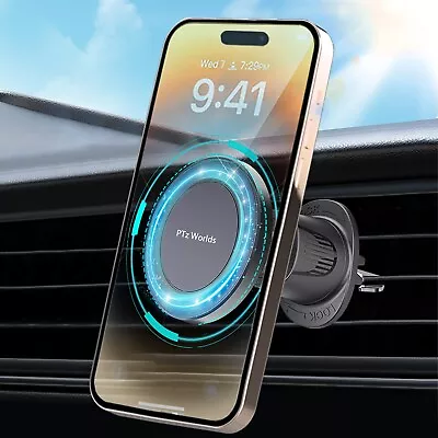 Upgraded Magnetic Phone Holder For Car Air Vent Mount Metal Hook 360° Rotated • $17.97