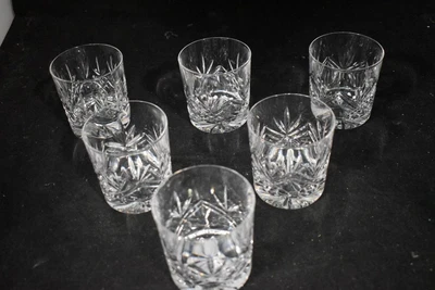 £4.99 • Buy 5 Thomas Webb Cut Crystal Whiskey Tumblers  + 1 Edinburgh Scotland All Signed
