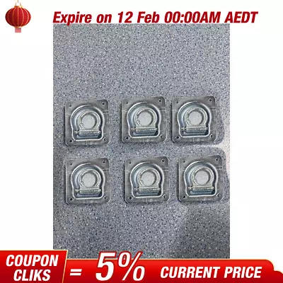 6x Heavy Duty Lashing Ring Tie Down Point Anchor Ute Tray Box Trailer Recessed A • $23.49