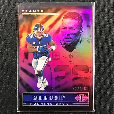 $4.99 • Buy 2021 Illusions SAQUON BARKLEY Trophy Collection Pink /399