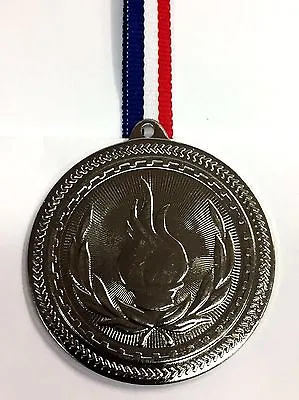 £1.99 • Buy Olympic Silver Metal Medal + Ribbon + FREE P&P