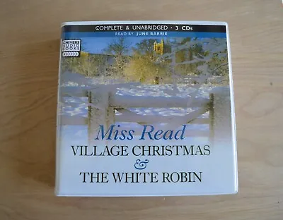 Village Christmas And The White Robin - Miss Read - Unabridged Audiobook - 3CDs • $42.49