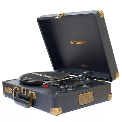 Mbeat Woostock 2 Retro Bluetooth Sound Music Vinyl Turntable Record Player Black • $159