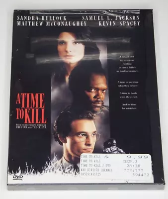 A Time To Kill (DVD 1996 Film) Matthew McConaughey Sandra Bullock Brand New • $6.99