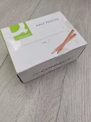 £3 • Buy Q-Connect HB HALF PENCILS School GOLF Mini Pencil Wood Small POCKET SIZE Hexagon