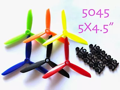 2Pairs 5045(5x4.5) CW CCW QuadRotor QuadCopter 3-Blades Propeller US SELLER/SHIP • $5.99