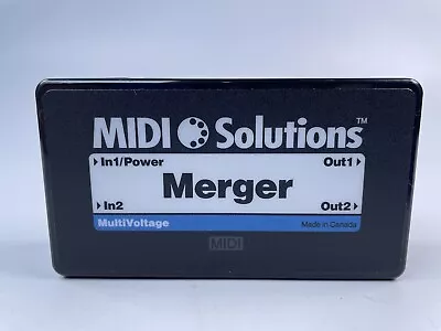 MIDI Solutions Merger 2x2 V2 MIDI Merger INTERFACE - PERFECT CIRCUIT • $49.95