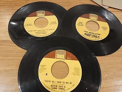 3 X Marvin Gaye & Tammi Terrel - Tamla Issue Singles - Northern Soul • £4.58