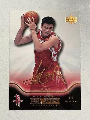 2004-05 Upper Deck Diamond Prosigs Houston Rockets Yao Ming Facsimile Auto • $9.95