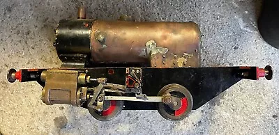 3 1/2” 3.5 Inch Gauge Tich Locomotive Live Steam 0-4-0 Copper Boiler Chassis • £250