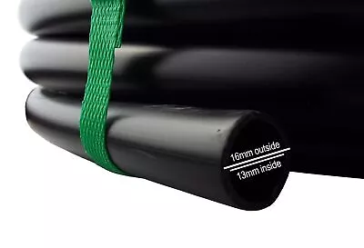 25m50m100m Garden Irrigation/watering LDPE Water Supply Pipe Optional Fittings • £4.19