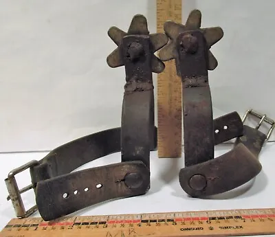 Vintage Pair Of Rugged Homemade Spurs - Listing #1284 • $79.10