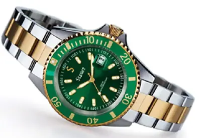 Stauer Evergreen Diver Watch Designer Timepiece Precision Automatic Move • £199.99