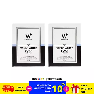 2 Bars Authentic Gluta Wink White Soap Skin Whitening Brightening Free Shipping • $21.90