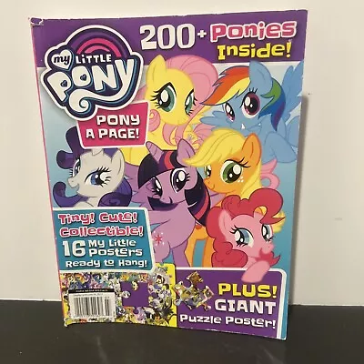 My Little Pony Pony A Page 200+ Ponies Book  Includes 17 Posters • $9.99