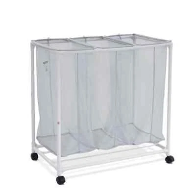 $18.88 • Buy Mainstays 3 Bag Mesh Rolling Sorter Laundry Cart
