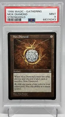 PSA Graded 9 MINT 1998 Magic Gathering MTG Mox Diamond Stronghold English • $899.99