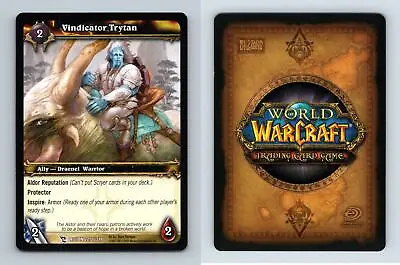 Vindicator Trytan #225/319 March Of The Legion Common Warcraft 2007 TCG Card • $2.09